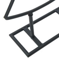 Метално коледно дърво с поставка Черно 125 cm Стомана