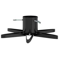 Статив за коледно дърво 1.73 Черно 49 x 49 x 15,5 см Стомана