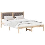 Рамка за легло Таупе 150 x 200 cm Солидно борово дърво