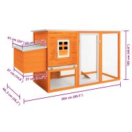 Кокошарник за открито с 1 отделение за яйца, дървен