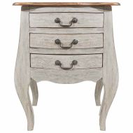 Нощно шкафче, махагоново дърво масив, 48x35x64 см