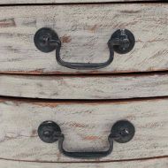 Нощно шкафче, махагоново дърво масив, 48x35x64 см