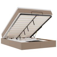 Османско легло с матрак Cappucino 140x190cm изкуствена кожа