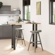 Крака за бар маса, антрацит, 2 бр., 40 x (110-111) см, стомана