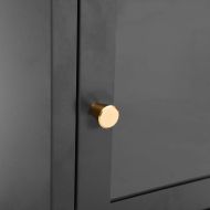 Нощно шкафче, антрацит, 40x30x54,5 см, стомана и стъкло