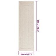 Килим "ZIZUR", 80x250 см, визия юта, за закрито и открито