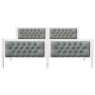 Рамка за легло Светлосиво 180 x 200 cm Солидно борово дърво