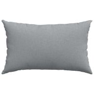 Диван възглавници 2 pcs Светлосиво 50 x 30 cm текстил