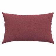 Диван възглавници 2 pcs Виненочервен 50 x 30 cm текстил