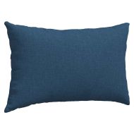 Диван възглавници 2 pcs Синьо 50 x 30 cm текстил