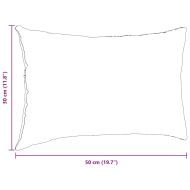 Диван възглавници 2 pcs Синьо 50 x 30 cm текстил