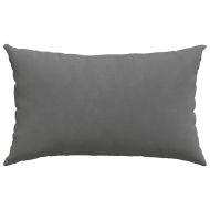 Диван възглавници 2 pcs Тъмен сив 50 x 30 cm текстил