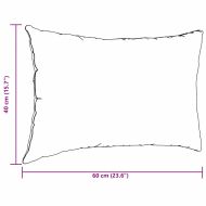 Диван възглавници 2 pcs Сив 60 x 40 cm текстил