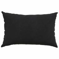 Диван възглавници 2 pcs Черно 60 x 40 cm Кордюрова тъкан