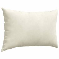 Диван възглавници 2 pcs Крем 60 x 40 cm Кордюрова тъкан