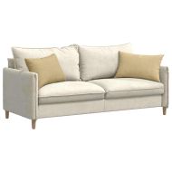 Диван възглавници 2 pcs Сивозелен 60 x 40 cm Кордюрова тъкан