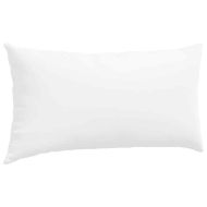 Диван възглавници 2 pcs Бяло 80 x 40 cm текстил