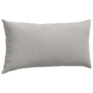 Диван възглавници 2 pcs Светлосиво 80 x 40 cm текстил