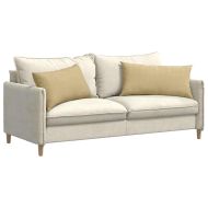 Диван възглавници 2 pcs Сивозелен 80 x 40 cm Кордюрова тъкан