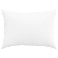 Диван възглавници 2 pcs Бяло 70 x 50 cm текстил