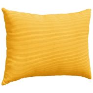 Диван възглавници 2 pcs Светло жълто 70 x 50 cm Кордюрова тъкан