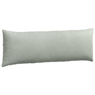 Диван възглавници 2 pcs Светлосиво 120 x 40 cm Кордюрова тъкан