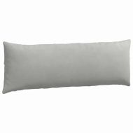Диван възглавници 2 pcs Светлосиво 120 x 40 cm текстил