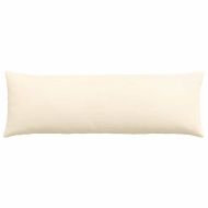 Диван възглавници 2 pcs Крем 120 x 40 cm Кордюрова тъкан