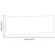 Диван възглавници 2 pcs Сивозелен 120 x 40 cm Кордюрова тъкан