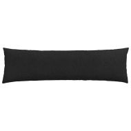 Диван възглавници 2 pcs Черно 145 x 40 см текстил