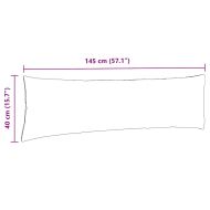 Диван възглавници 2 pcs Синьо 145 x 40 см текстил