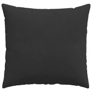Диван възглавници 2 pcs Черно 45 x 45 cm текстил