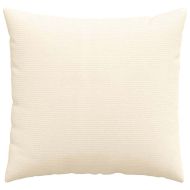 Диван възглавници 2 pcs Крем 45 x 45 cm Кордюрова тъкан