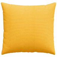 Диван възглавници 2 pcs Светло жълто 50 x 50 cm Кордюрова тъкан
