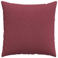 Диван възглавници 2 pcs Виненочервен 80 x 80 cm текстил