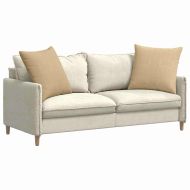 Диван възглавници 2 pcs Сивозелен 80 x 80 cm Кордюрова тъкан