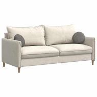 Възглавници за седалки 2 pcs Светлосиво Ø 30 x 13 см