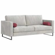 Възглавници валяци 2 pcs Виненочервен Ø 15 x 40 см текстил