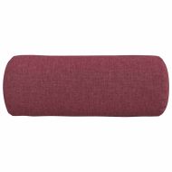 Възглавници валяци 2 pcs Виненочервен Ø 15 x 40 см текстил