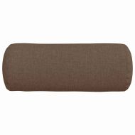 Възглавници валяци 2 pcs Кафяво Ø 15 x 40 см текстил