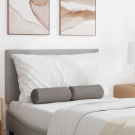 Възглавници валяци 2 pcs Таупе Ø 15 x 40 см текстил