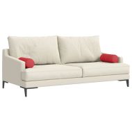 Възглавници валяци 2 pcs Червено Ø 15 x 40 см текстил