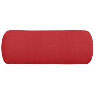 Възглавници валяци 2 pcs Червено Ø 15 x 40 см текстил