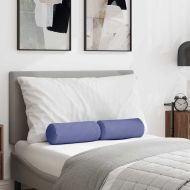 Възглавници валяци 2 pcs Дънково син Ø 15 x 40 см текстил