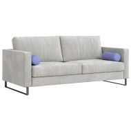 Възглавници валяци 2 pcs Дънково син Ø 15 x 40 см текстил