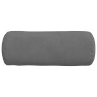 Възглавници валяци 2 pcs Тъмен сив Ø 15 x 40 см