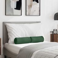 Възглавници валяци 2 pcs Тъмен зелен Ø 15 x 40 см