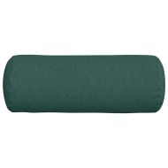 Възглавници валяци 2 pcs Тъмен зелен Ø 25 x 70 см текстил