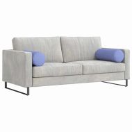 Възглавници валяци 2 pcs Дънково син Ø 25 x 70 см текстил