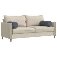 Възглавници валяци 2 pcs Тъмен сив Ø 25 x 70 см Кордюрова тъкан